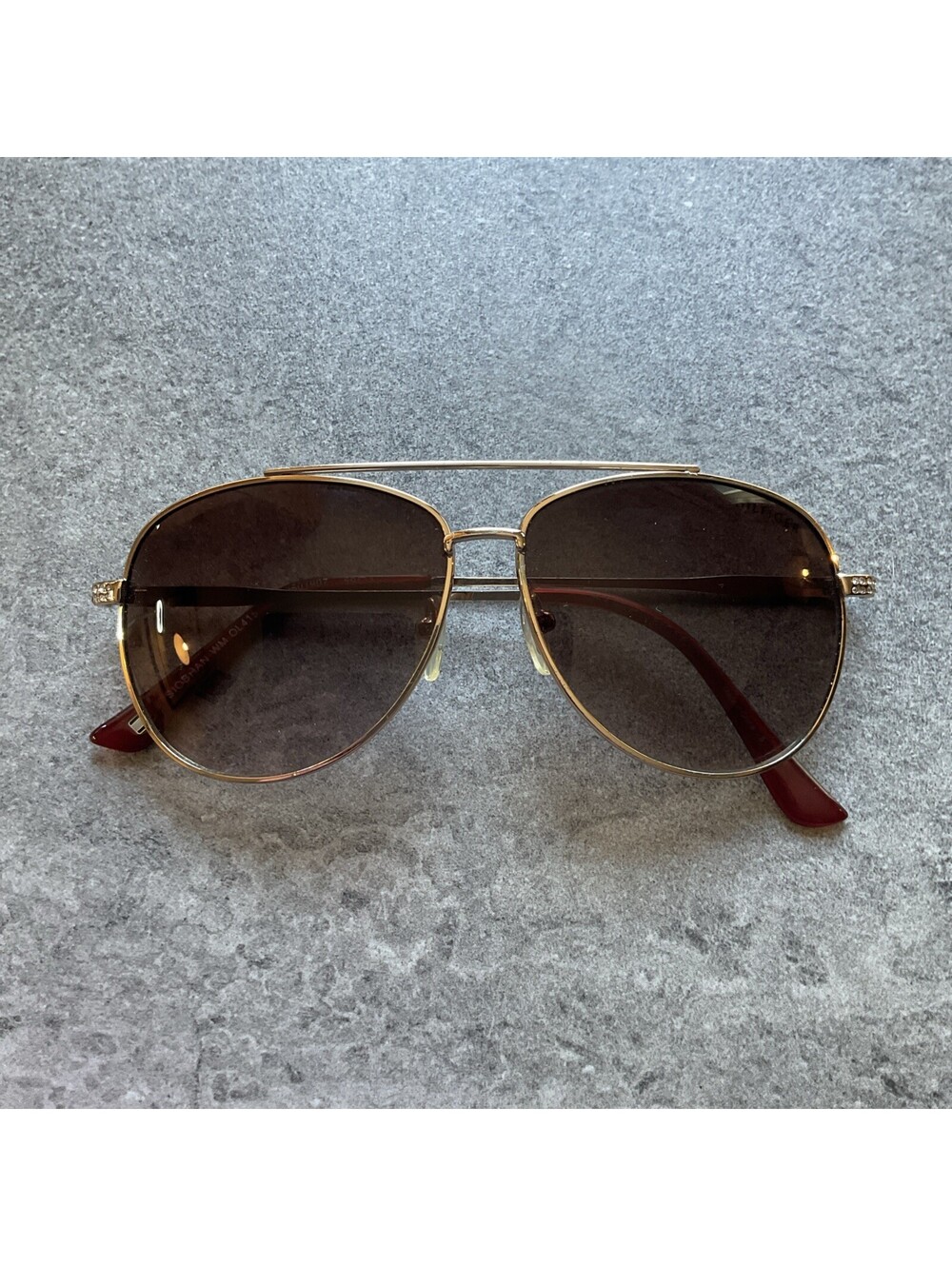 Tommy Hilfiger Siobhan Aviator Sunglasses Gold Tone OL415 59-12 147 G1